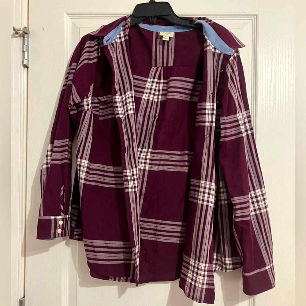 St. John’s Bay Red Flannel Button Down